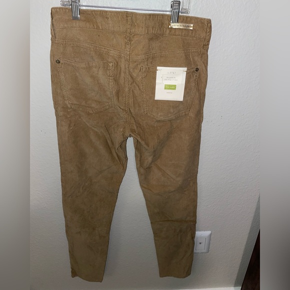 Anthropologie Stet women’s khaki corduroy slim ankle pants - Picture 2 of 3
